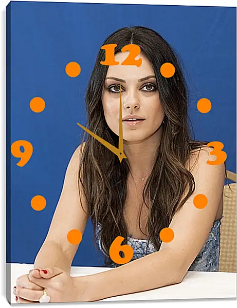 Часы картина - Мила Кунис. Mila Kunis Часы картина - Мила Кунис. Mila Kunis