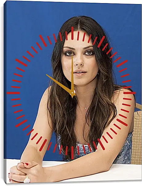 Часы картина - Мила Кунис. Mila Kunis Часы картина - Мила Кунис. Mila Kunis