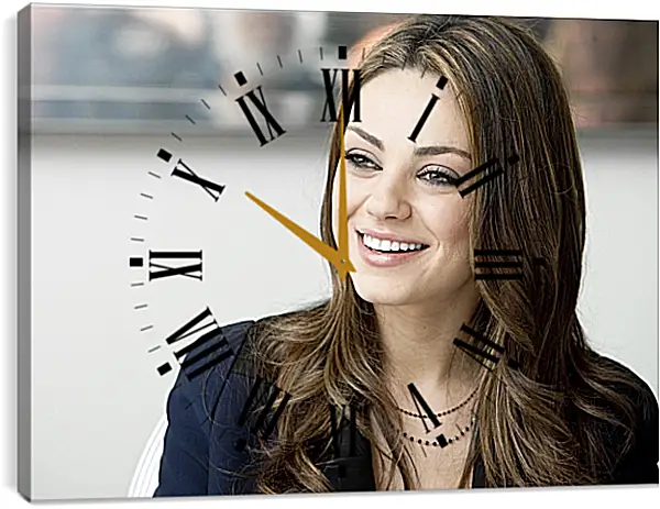 Часы картина - Мила Кунис. Mila Kunis Часы картина - Мила Кунис. Mila Kunis
