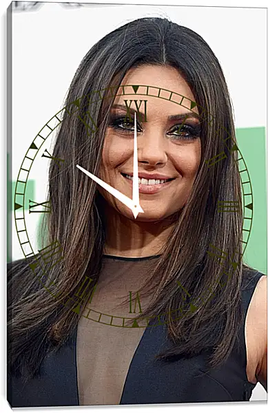 Часы картина - Мила Кунис. Mila Kunis Часы картина - Мила Кунис. Mila Kunis