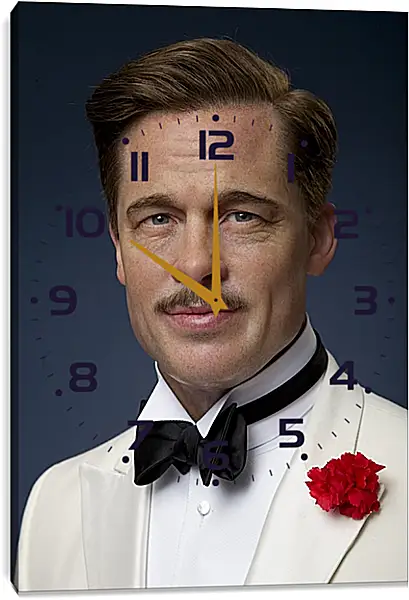 Часы картина - Брэд Питт. Brad Pitt Часы картина - Брэд Питт. Brad Pitt