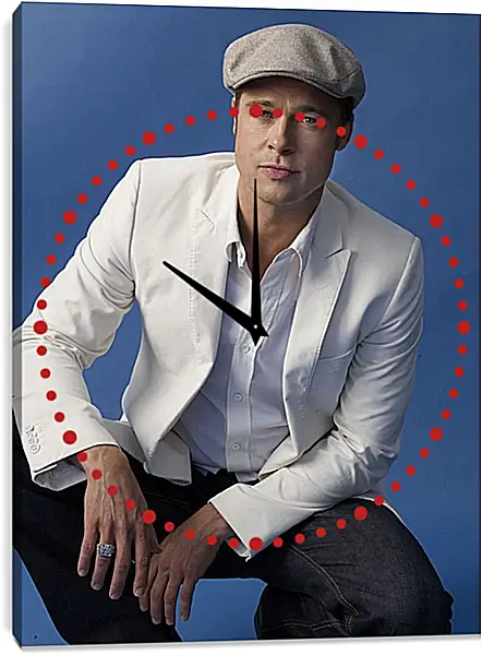 Часы картина - Брэд Питт. Brad Pitt Часы картина - Брэд Питт. Brad Pitt