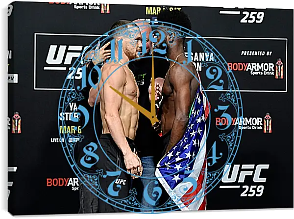 Часы картина - UFC. MMA. Пётр Ян Часы картина - UFC. MMA. Пётр Ян