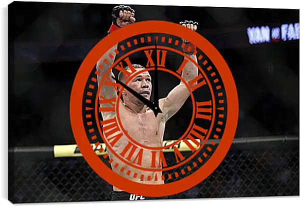 Часы картина - UFC. MMA. Пётр Ян Часы картина - UFC. MMA. Пётр Ян