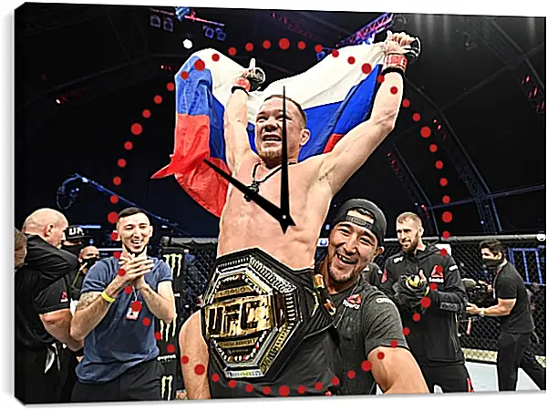 Часы картина - UFC. MMA. Пётр Ян Часы картина - UFC. MMA. Пётр Ян