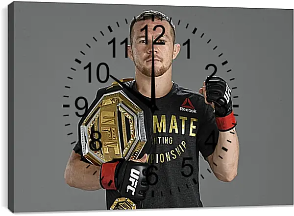 Часы картина - UFC. MMA. Пётр Ян Часы картина - UFC. MMA. Пётр Ян