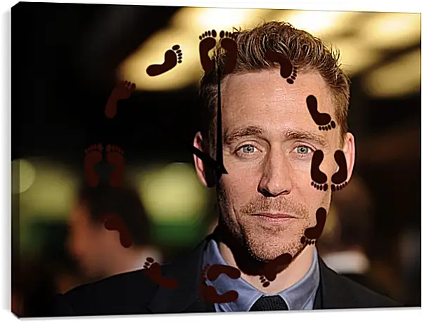 Часы картина - Том Хиддлстон. Thomas Hiddleston Часы картина - Том Хиддлстон. Thomas Hiddleston