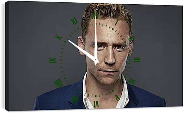 Часы картина - Том Хиддлстон. Thomas Hiddleston Часы картина - Том Хиддлстон. Thomas Hiddleston