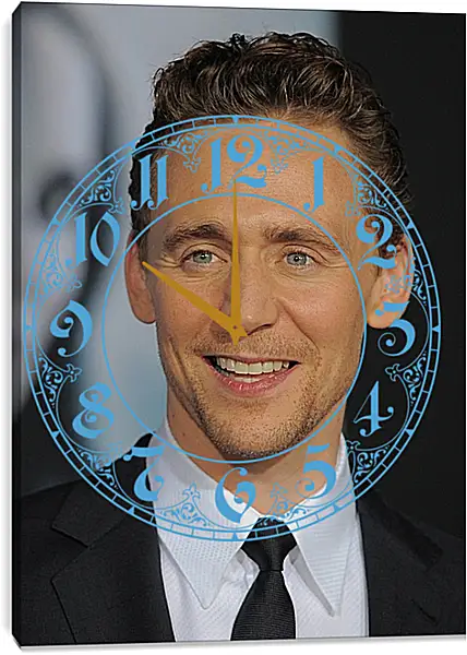 Часы картина - Том Хиддлстон. Thomas Hiddleston Часы картина - Том Хиддлстон. Thomas Hiddleston
