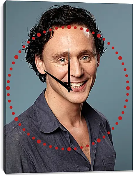 Часы картина - Том Хиддлстон. Thomas Hiddleston Часы картина - Том Хиддлстон. Thomas Hiddleston