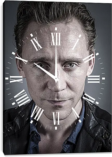Часы картина - Том Хиддлстон. Thomas Hiddleston Часы картина - Том Хиддлстон. Thomas Hiddleston