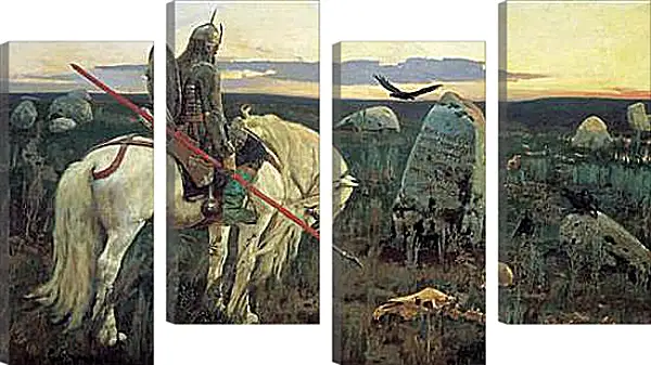 Модульная картина - Витязь на распутье. Виктор Васнецов Модульная картина - Витязь на распутье. Виктор Васнецов