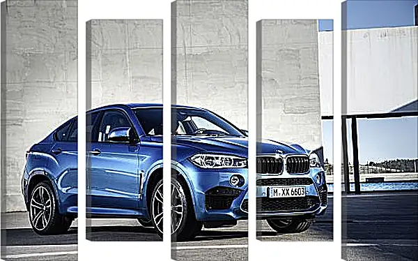 Модульная картина - Синяя BMW Модульная картина - Синяя BMW