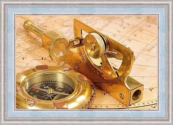Картина в раме - Морские карты Картина в раме - Морские карты