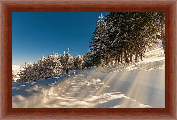 Картина в раме - Зима Картина в раме - Зима