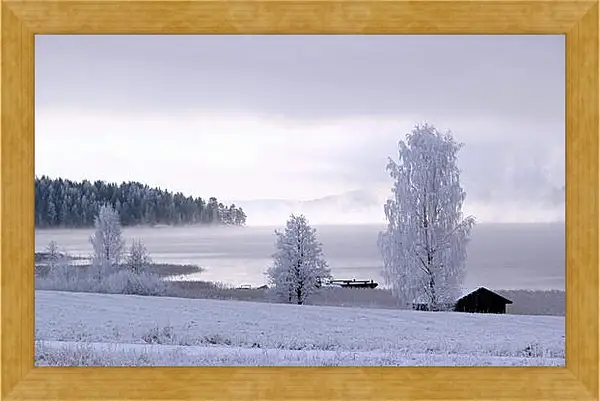 Картина в раме - Зима Картина в раме - Зима