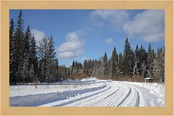 Картина в раме - Зима Картина в раме - Зима