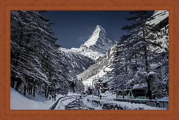 Картина в раме - Зима Картина в раме - Зима