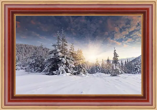 Картина в раме - Зима Картина в раме - Зима