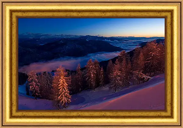 Картина в раме - Зима Картина в раме - Зима