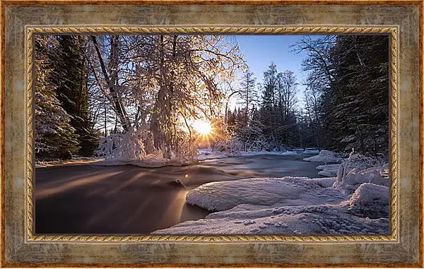 Картина в раме - Зима Картина в раме - Зима