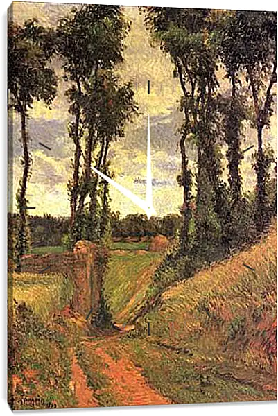Часы картина - Pappeln. Поль Гоген Часы картина - Pappeln. Поль Гоген