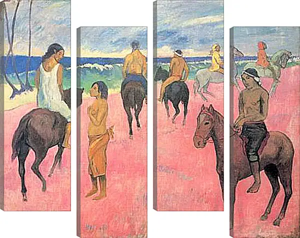 Модульная картина - Reiter am Strand. Поль Гоген Модульная картина - Reiter am Strand. Поль Гоген
