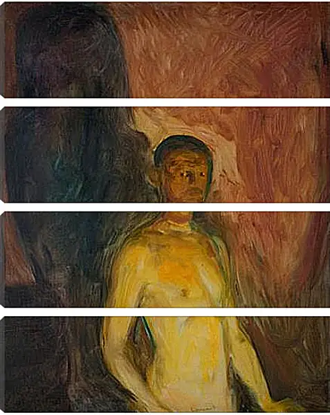 Модульная картина - Self-Portrait in Hell. Эдвард Мун Модульная картина - Self-Portrait in Hell. Эдвард Мун