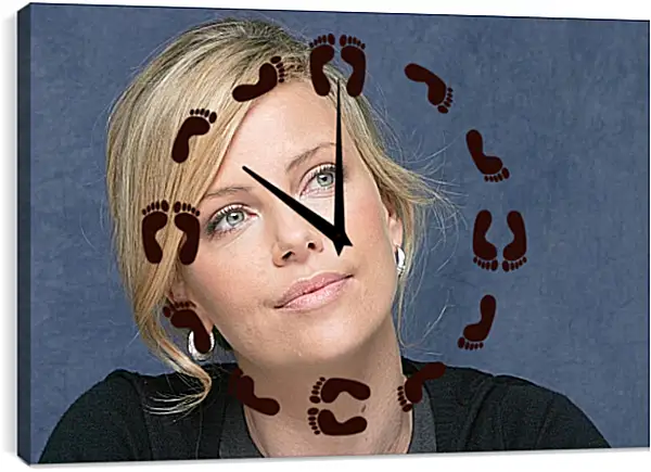 Часы картина - Шарлиз Терон. Charlize Theron Часы картина - Шарлиз Терон. Charlize Theron
