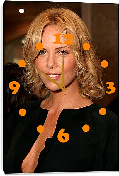 Часы картина - Шарлиз Терон. Charlize Theron Часы картина - Шарлиз Терон. Charlize Theron