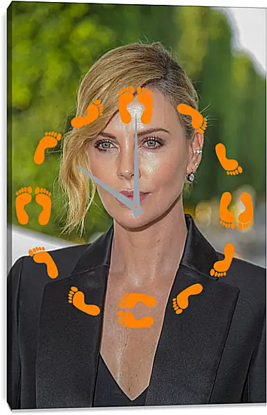 Часы картина - Шарлиз Терон. Charlize Theron Часы картина - Шарлиз Терон. Charlize Theron