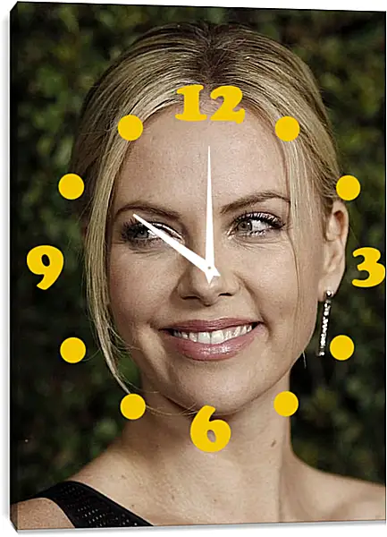 Часы картина - Шарлиз Терон. Charlize Theron Часы картина - Шарлиз Терон. Charlize Theron