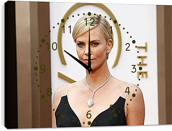 Часы картина - Шарлиз Терон. Charlize Theron Часы картина - Шарлиз Терон. Charlize Theron