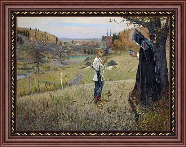 Картина в раме - Видение отроку Варфоломею. Нестеров Михаил Картина в раме - Видение отроку Варфоломею. Нестеров Михаил