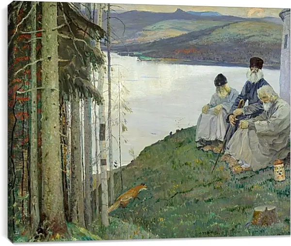 Постер на подрамнике - Лисичка. Нестеров Михаил Постер на подрамнике - Лисичка. Нестеров Михаил