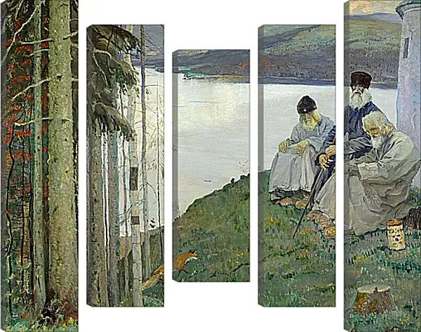 Модульная картина - Лисичка. Нестеров Михаил Модульная картина - Лисичка. Нестеров Михаил