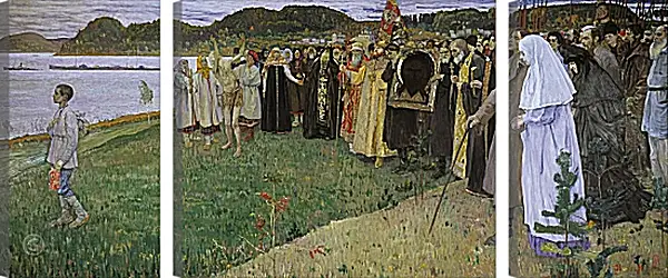 Модульная картина - На Руси. Нестеров Михаил Модульная картина - На Руси. Нестеров Михаил