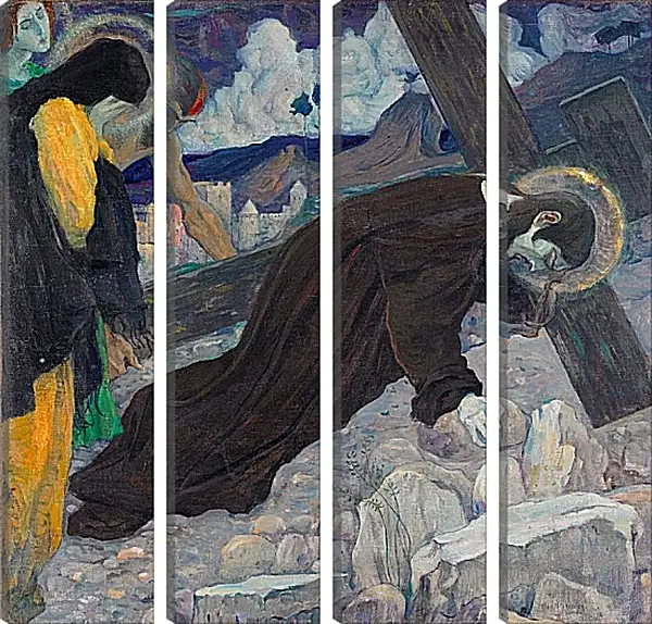 Модульная картина - Несение Креста. Нестеров Михаил Модульная картина - Несение Креста. Нестеров Михаил