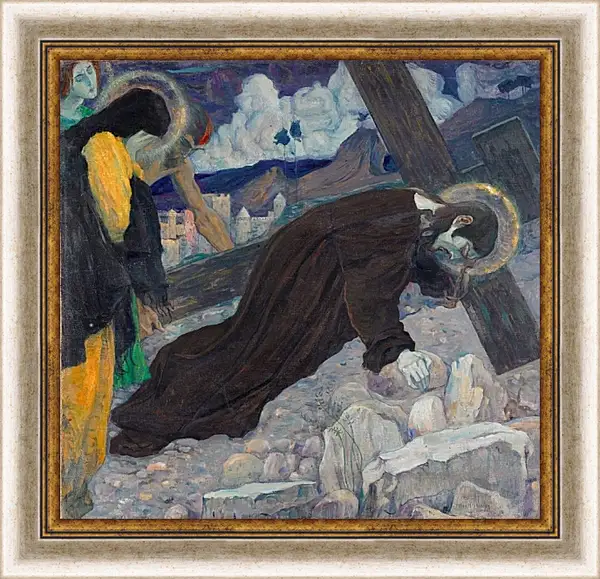 Картина в раме - Несение Креста. Нестеров Михаил Картина в раме - Несение Креста. Нестеров Михаил