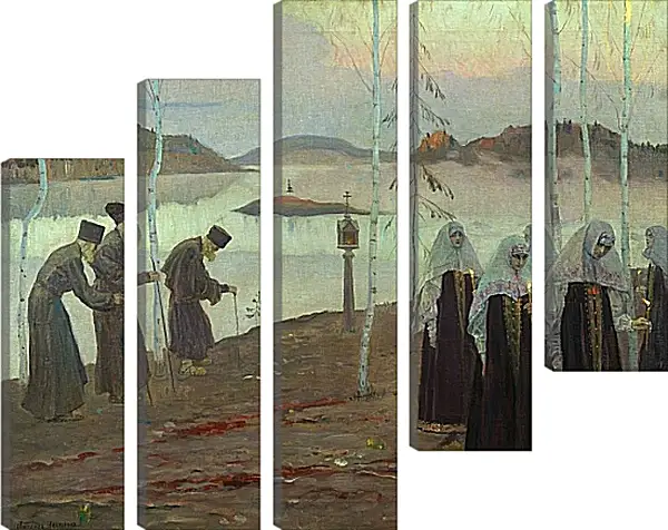 Модульная картина - Отцы пустынники и жены непорочны. Нестеров Михаил Модульная картина - Отцы пустынники и жены непорочны. Нестеров Михаил