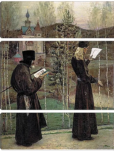 Модульная картина - Под Благовест. Нестеров Михаил Модульная картина - Под Благовест. Нестеров Михаил