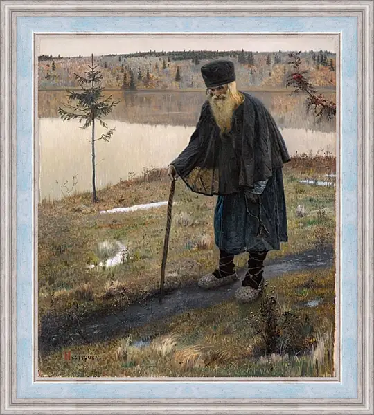 Картина в раме - Пустынник. Нестеров Михаил Картина в раме - Пустынник. Нестеров Михаил