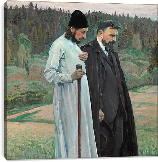 Постер на подрамнике - Философы. Нестеров Михаил Постер на подрамнике - Философы. Нестеров Михаил