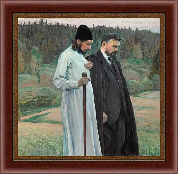 Картина в раме - Философы. Нестеров Михаил Картина в раме - Философы. Нестеров Михаил