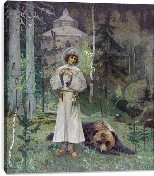 Постер на подрамнике - Юность Преподобного Сергия. Нестеров Михаил Постер на подрамнике - Юность Преподобного Сергия. Нестеров Михаил
