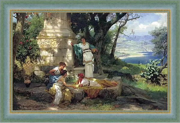 Картина в раме - Игра в кости. Семирадский Генрих Картина в раме - Игра в кости. Семирадский Генрих