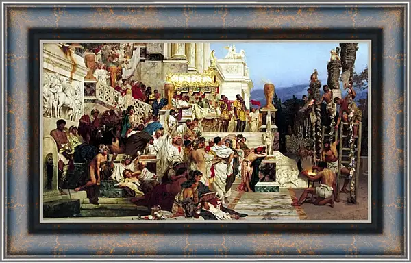 Картина в раме - Светочи христианства. Семирадский Генрих Картина в раме - Светочи христианства. Семирадский Генрих
