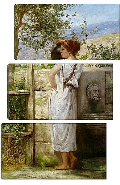 Модульная картина - У колодца. Семирадский Генрих Модульная картина - У колодца. Семирадский Генрих