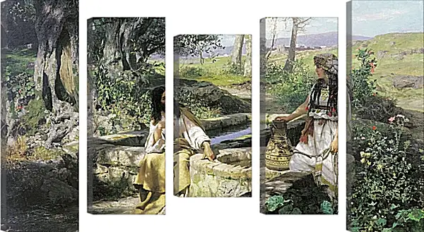 Модульная картина - Христос и самарянка. Семирадский Генрих Модульная картина - Христос и самарянка. Семирадский Генрих