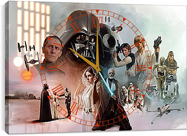 Часы картина - Звёздные войны. Star Wars Часы картина - Звёздные войны. Star Wars